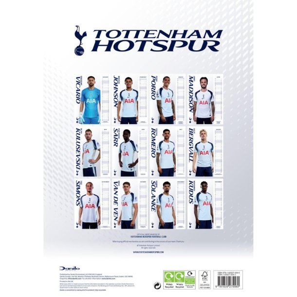 Tottenham Hotspur FC A3 Kalender 2026