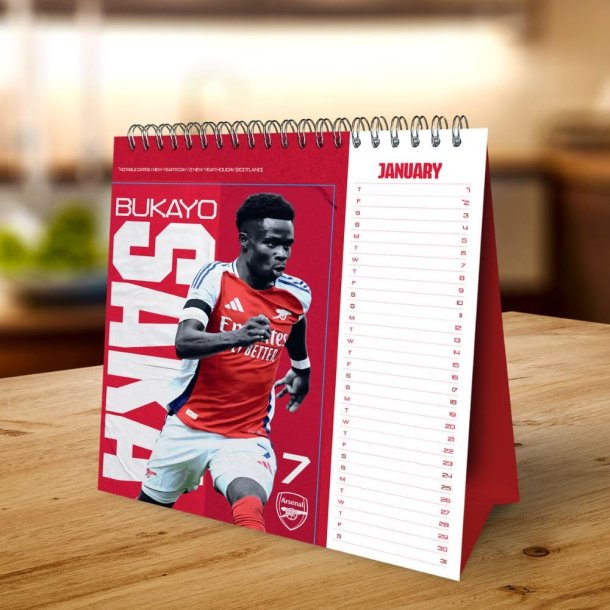 Arsenal FC Bord Kalender 2026