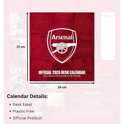 Arsenal FC Bord Kalender 2026