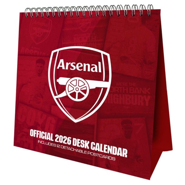 Arsenal FC Bord Kalender 2026