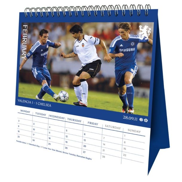 Chelsea FC Bord Kalender 2026