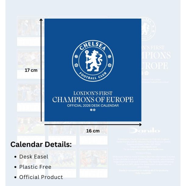 Chelsea FC Bord Kalender 2026