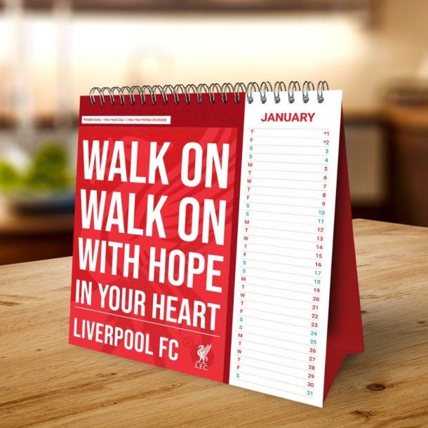 Liverpool FC Bord Kalender 2026