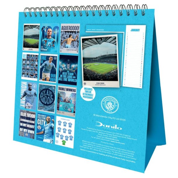 Manchester City FC Bord Kalender 2026