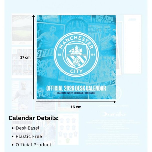 Manchester City FC Bord Kalender 2026