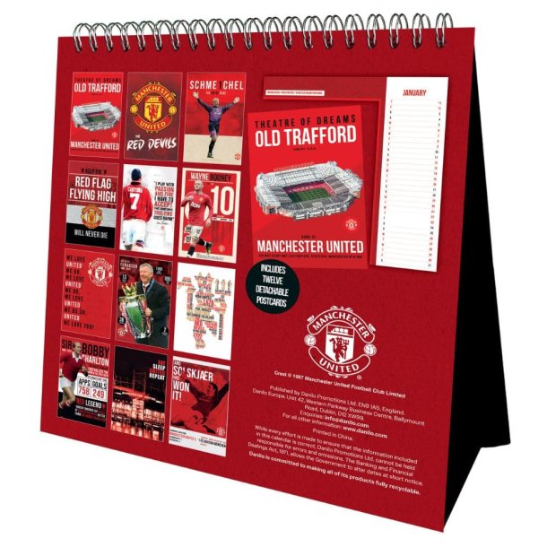 Manchester United FC Bord Kalender 2026