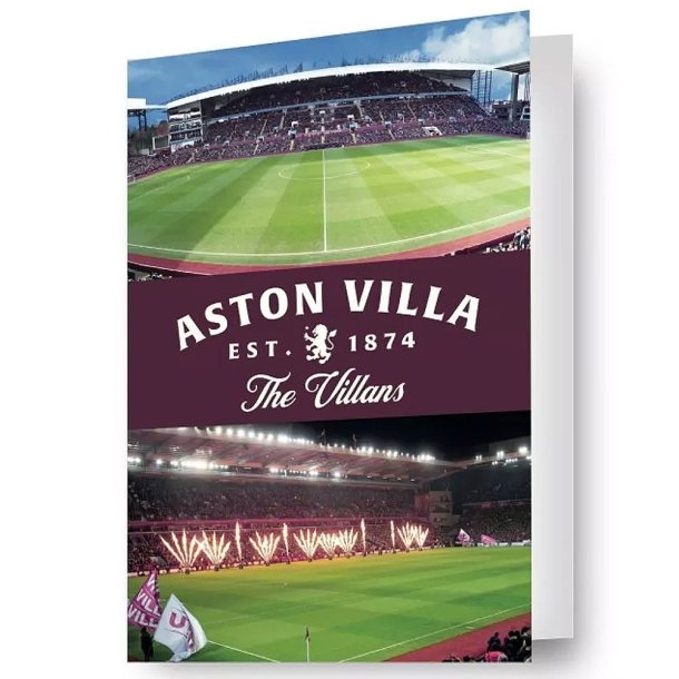 Aston Villa FC 3D Fdselsdagskort