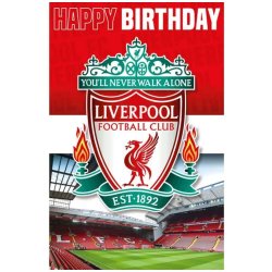 Liverpool FC 3D Fdselsdagskort