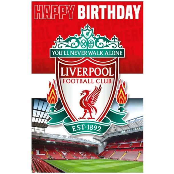 Liverpool FC 3D Fdselsdagskort