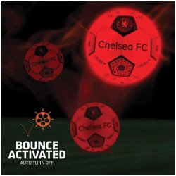 Chelsea FC LED lysende fodbold - Str. 5