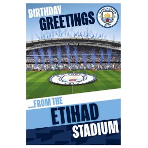 Manchester City FC Pop-Up F�dselsdagskort