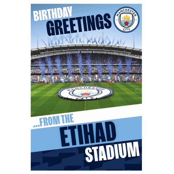 Manchester City FC Pop-Up F�dselsdagskort