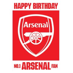 Arsenal FC 3D F�dselsdagskort