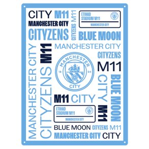 Manchester City FC Montage Skilt