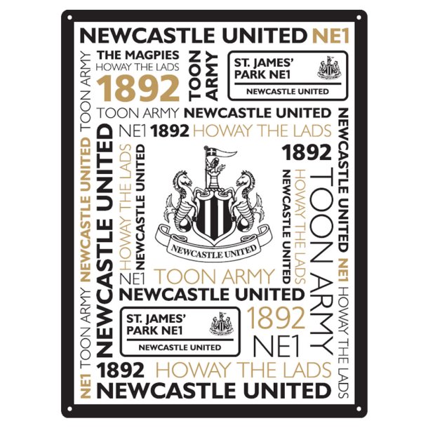 Newcastle United FC Montage Skilt
