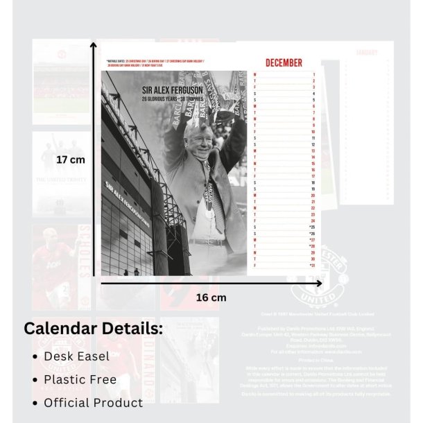 Manchester United FC Bordkalender 2027