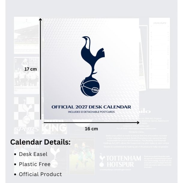 Tottenham Hotspur FC Bordkalender 2027