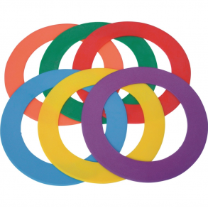 PVC gulvmarkering cirkel - 6 stk.