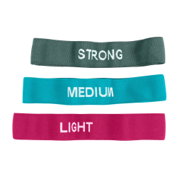 Trningselastikst med 3 stk. - Styrke let-medium-strk 