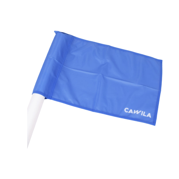 Hjrneflag - Ensfarvet - 50 mm