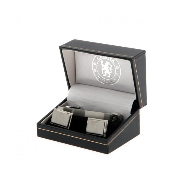 Chelsea F.C Slipsenl &amp; Manchetknapper St i Gaveske
