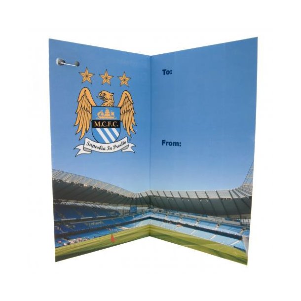 Manchester City F.C. Fdselsdagskort &amp; Badge