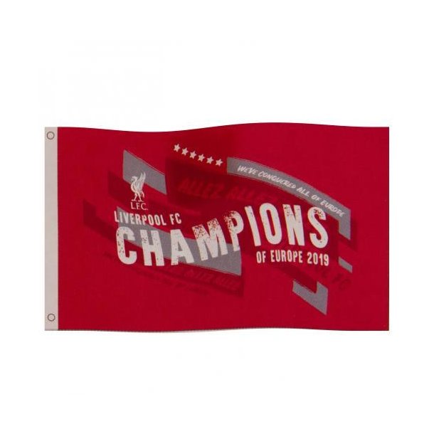 Liverpool FC Champions Of Europe Retro Flag