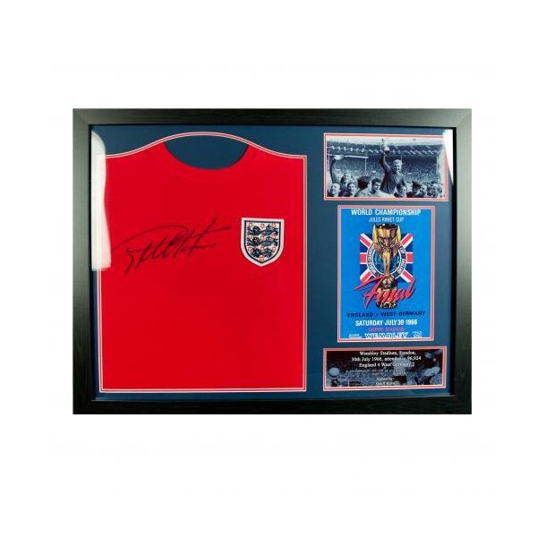 England F.A. Sir Geoff Hurst Signeret Trje (Indrammet)