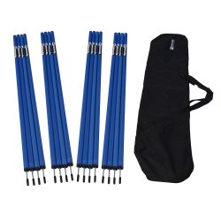 Koordinationsstnger med metalspids til agility - 16 stk.