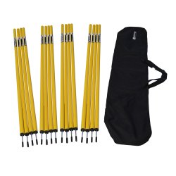 Koordinationsstnger med metalspids til agility - 16 stk.