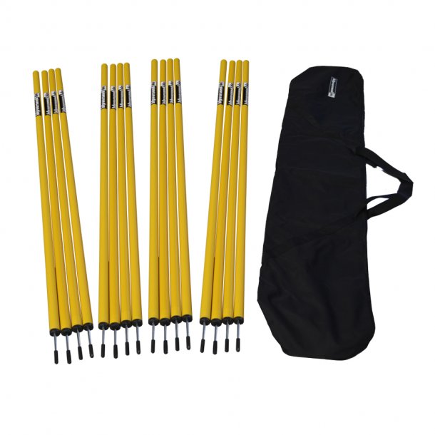Koordinationsstnger med metalspids til agility - 16 stk.