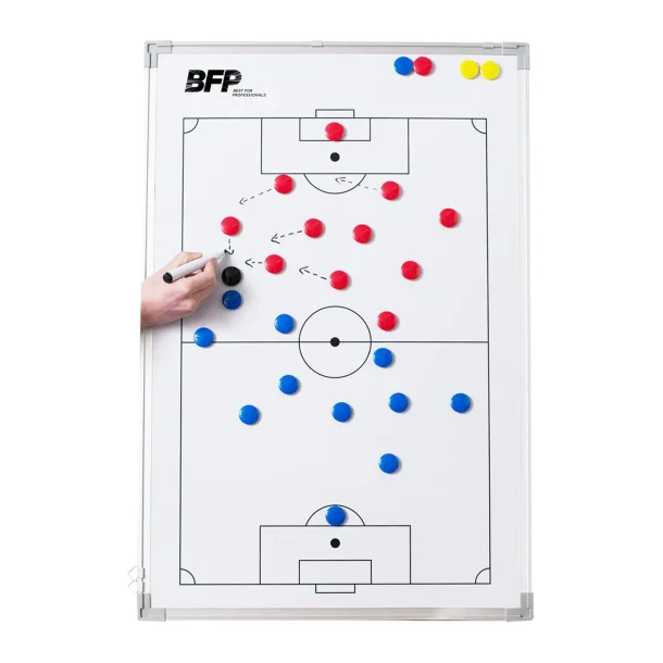 Whiteboard Fodbold Taktiktavle - Model BFP - Str. 75x100