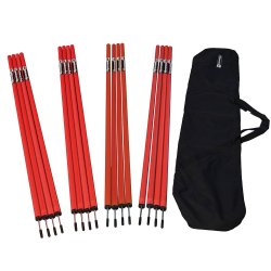 Koordinationsstnger med metalspids til agility - 16 stk.