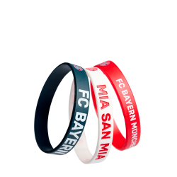 F.C. Bayern Mnchen 3 stk. Gummiarmbnd