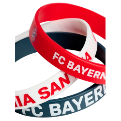 F.C. Bayern Mnchen 3 stk. Gummiarmbnd