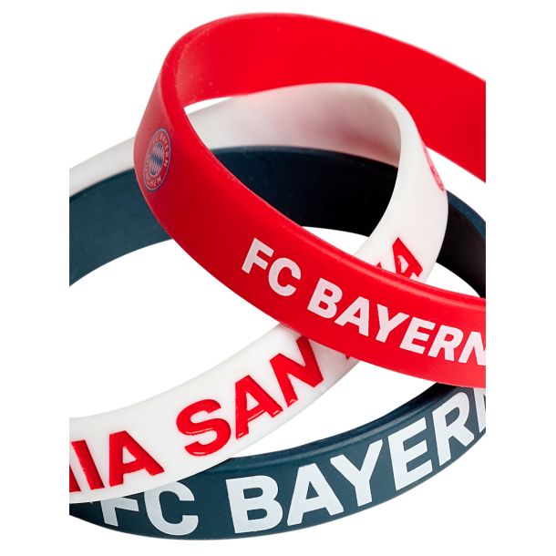 F.C. Bayern Mnchen 3 stk. Gummiarmbnd
