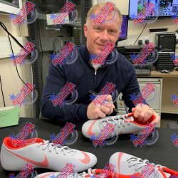 Manchester United FC Scholes Signeret Fodboldstvle (Indrammet)