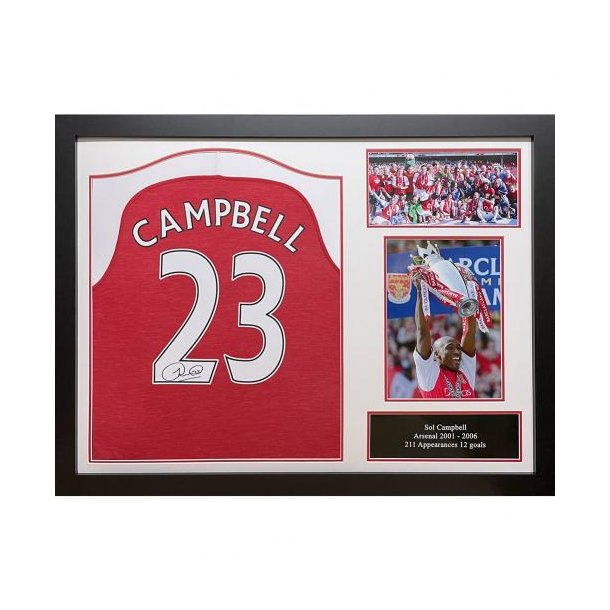Arsenal FC Campbell Signeret Trje (Indrammet)
