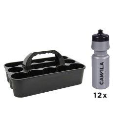 Drikkedunksholder inkl. 12 drikkedunke + Klistermrkest