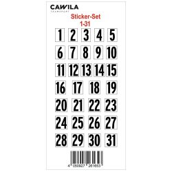 Drikkedunke - 12 stk. + Klistermrkest Nr. 1-31