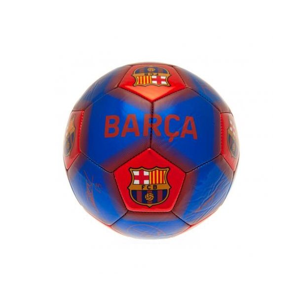 F.C Barcelona Mini Bold m. Autografer - Str. 1