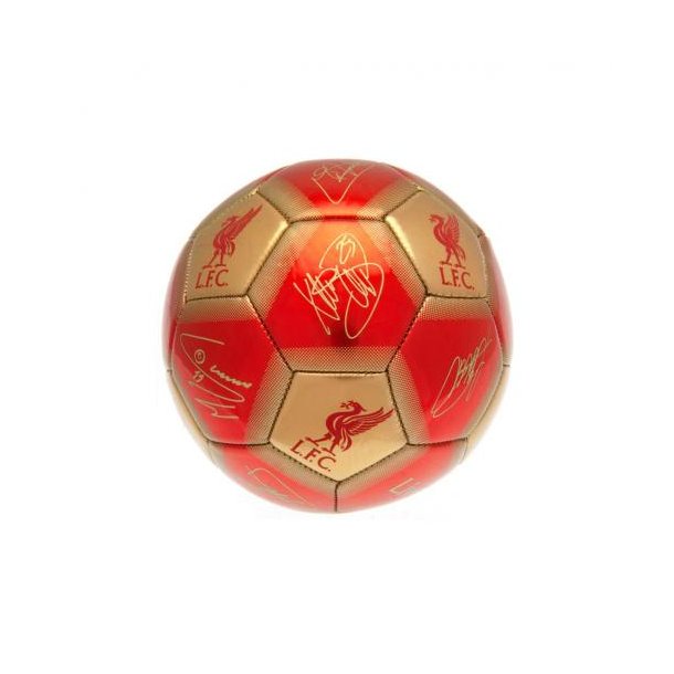 Liverpool FC Mini Bold m. Autografer - Str. 1