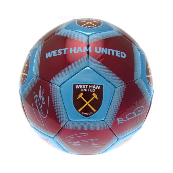 West Ham United FC Fodbold med Autografer - Str. 5