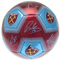 West Ham United FC Fodbold med Autografer - Str. 5