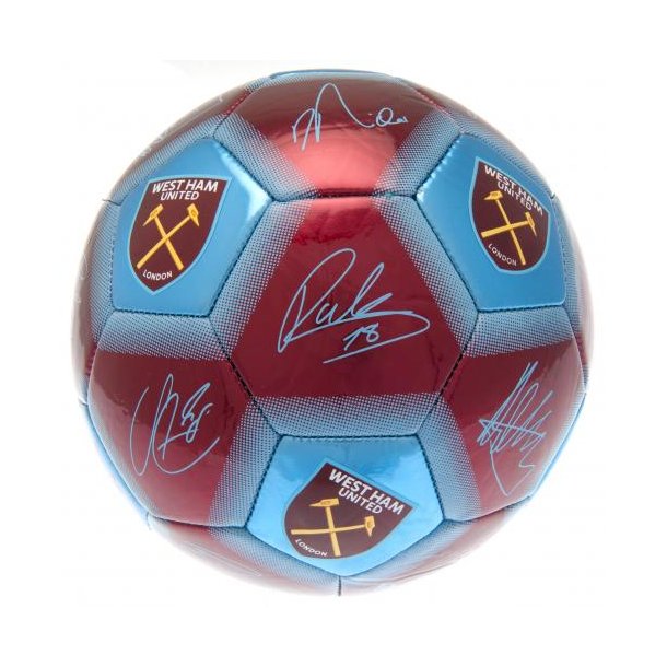 West Ham United FC Fodbold med Autografer - Str. 5
