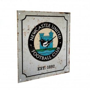 Newcastle United F.C. Retro Logo Skilt