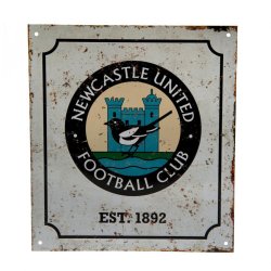 Newcastle United F.C. Retro Logo Skilt