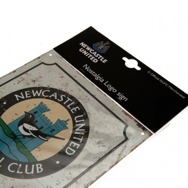 Newcastle United F.C. Retro Logo Skilt