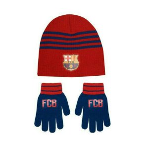 F.C Barcelona Strikhue & Handsker - Brn/Junior str. - Rd Hue / Bl Handsker