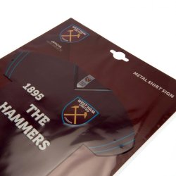 West Ham United FC Trje Metal Skilt